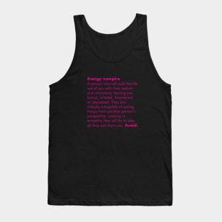 ENERGY VAMPIRE DEFINITION - WHAT WE DO IN THE SHADOWS Tank Top